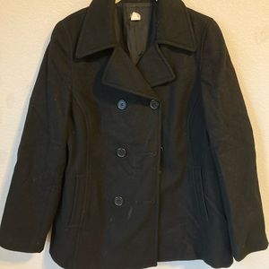 black j.crew wool city coat